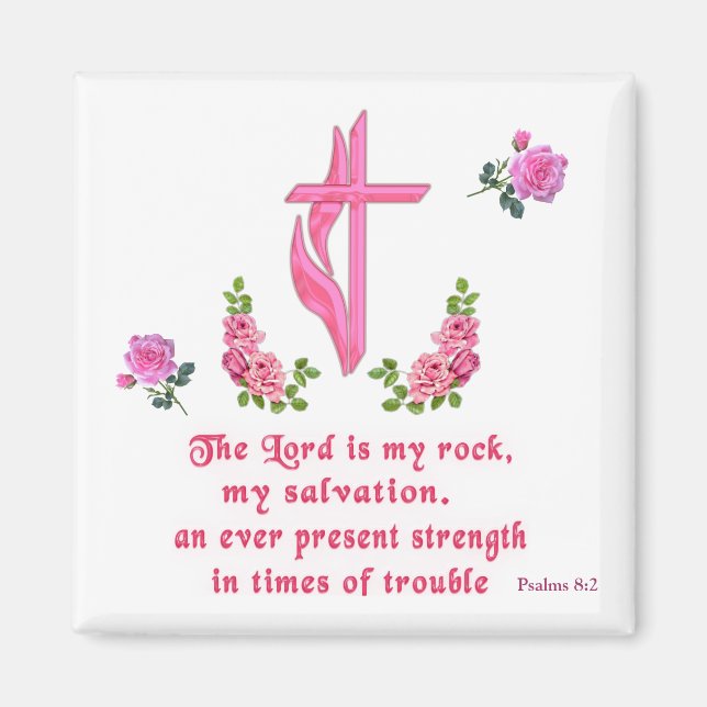 The Lord is my rock Magnet (Front)