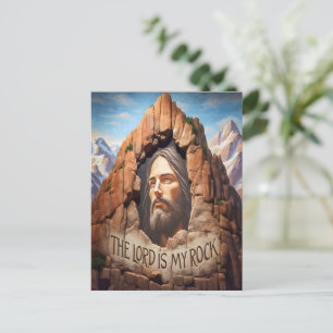 The Lord Is My Rock Postcard