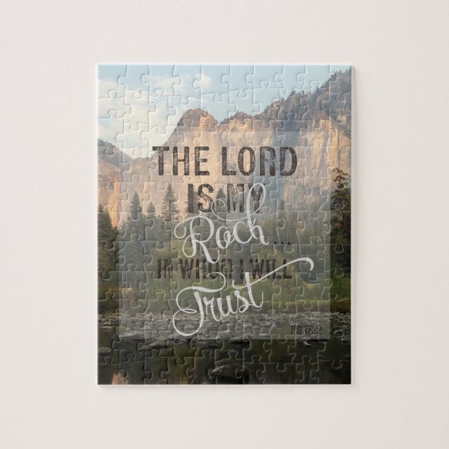 The Lord is my Rock - Ps 18:2 Jigsaw Puzzle (Vertical)