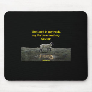 The Lord Is My Rock Psalm 18_2 - Christian Values Mouse Pad