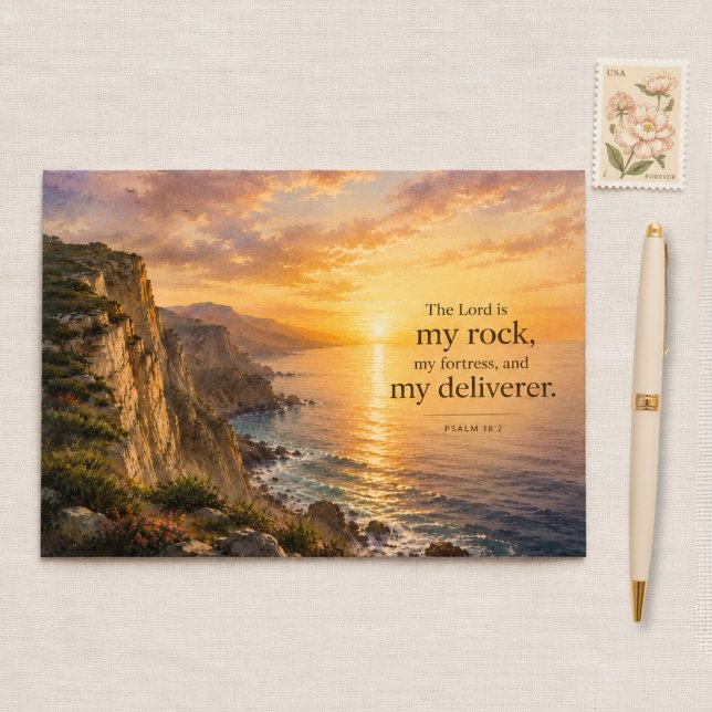 The Lord Is My Rock | Psalm 18:2 Scripture Card (Creator Uploaded)
