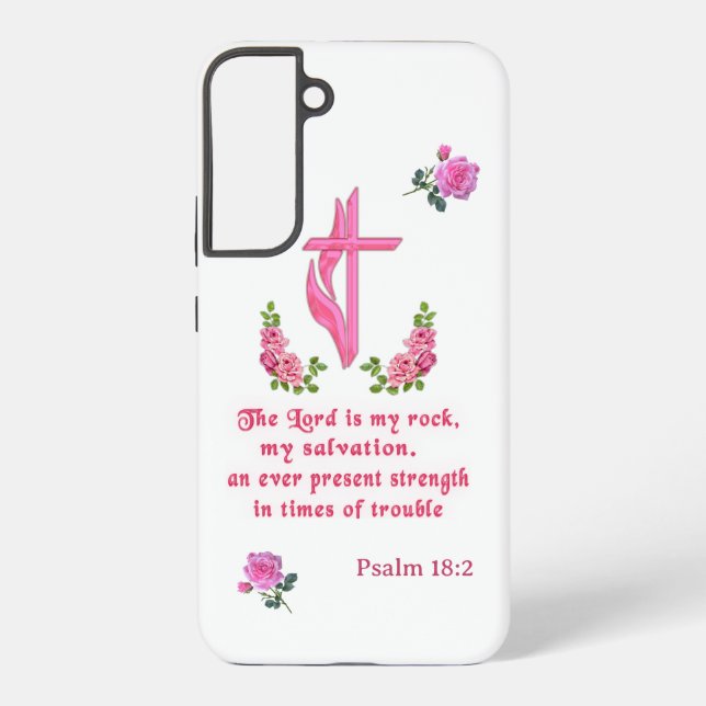 The Lord is my rock Samsung Galaxy S22+ Case (Back)
