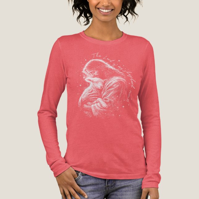 The Lord is my Shepard. Psalm 23. Tri-Blend Shirt (Front)