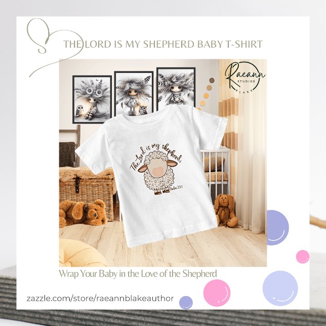 The Lord is My Shepherd Baby Fine Jersey T-Shirt (Creator Uploaded)