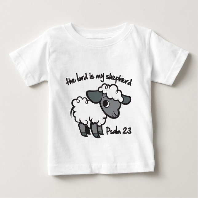 The Lord is my Shepherd Baby T-Shirt (Front)