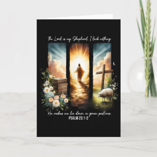 The Lord Is My Shepherd Bible Faith Christian East Card