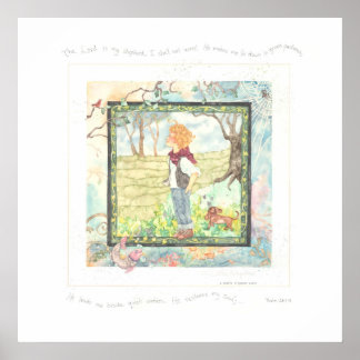 The LORD is my shepherd-boy Poster