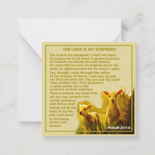 The Lord is my Shepherd  Card