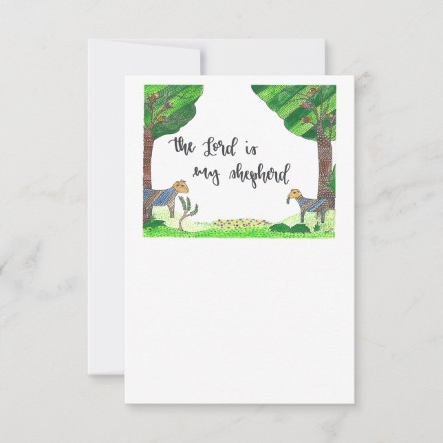 The Lord is My Shepherd Card (Front)