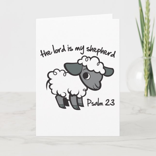 The Lord is my Shepherd Card (Front)