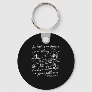 The Lord Is My Shepherd Christian Jesus Bible Vers Key Ring