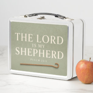 THE LORD IS MY SHEPHERD   Christian Metal Lunch Box