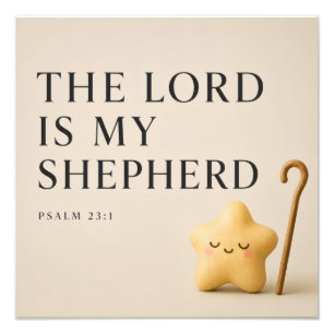 THE LORD IS MY SHEPHERD Christian Photo Print