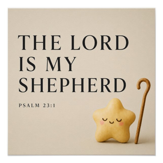  THE LORD IS MY SHEPHERD | Christian  Poster (Front)