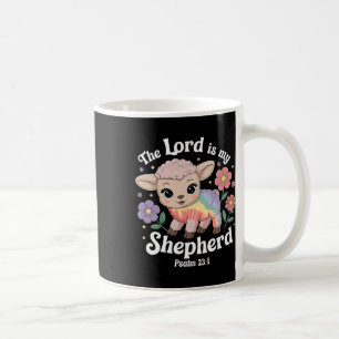 The Lord Is My Shepherd Easter Christian Faith Bib Coffee Mug