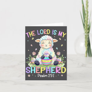 The Lord Is My Shepherd Easter Day Jesus Christian Card