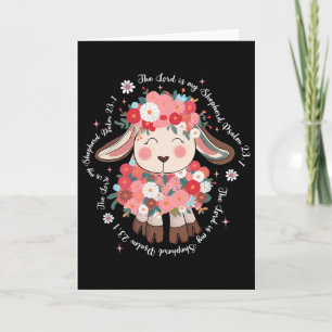 The Lord Is My Shepherd Easter Day Jesus Christian Card