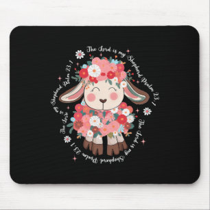 The Lord Is My Shepherd Easter Day Jesus Christian Mouse Pad