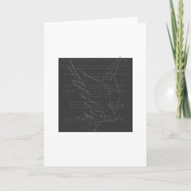 The Lord is my shepherd Greeting Card (Front)