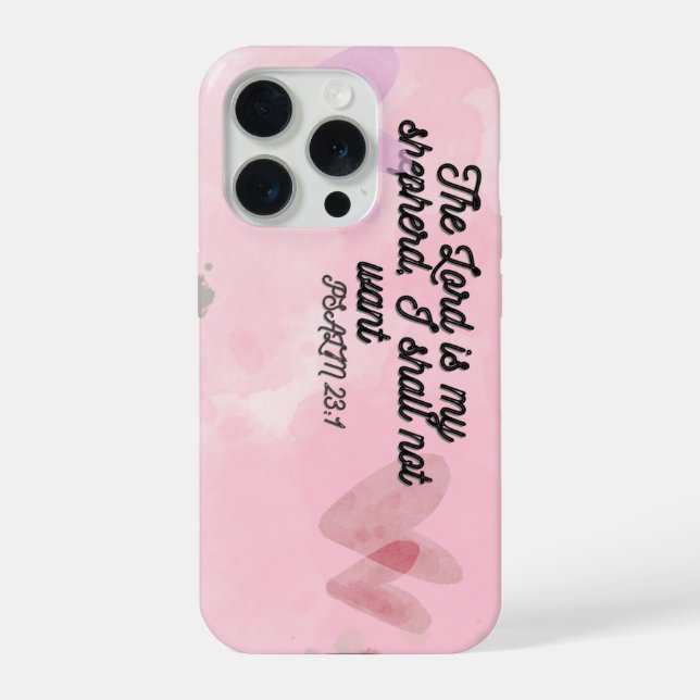 The Lord is My Shepherd - iPhone 15 Pro Case (Back)