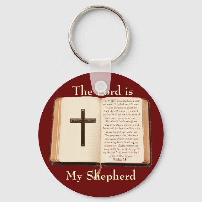 The LORD is my shepherd Key Ring (Front)