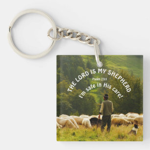 The Lord is my Shepherd Keychain