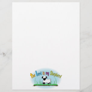 The Lord is my Shepherd letterhead paper