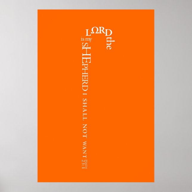 The Lord is My Shepherd Poster (Front)