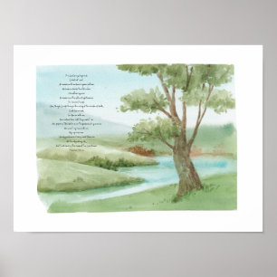 The Lord is my shepherd.  Poster