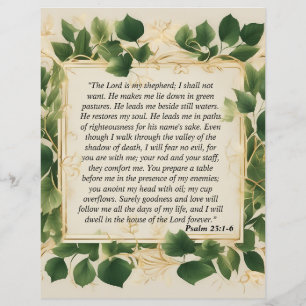 The Lord is My Shepherd Prayer