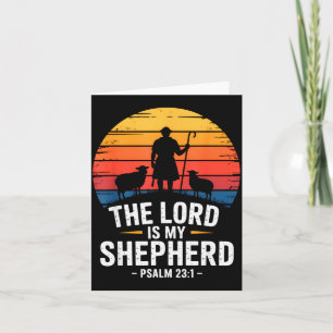The Lord Is My Shepherd Psalm 23_1 Bible Verse Card