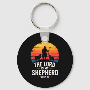 The Lord Is My Shepherd Psalm 23_1 Bible Verse Key Ring