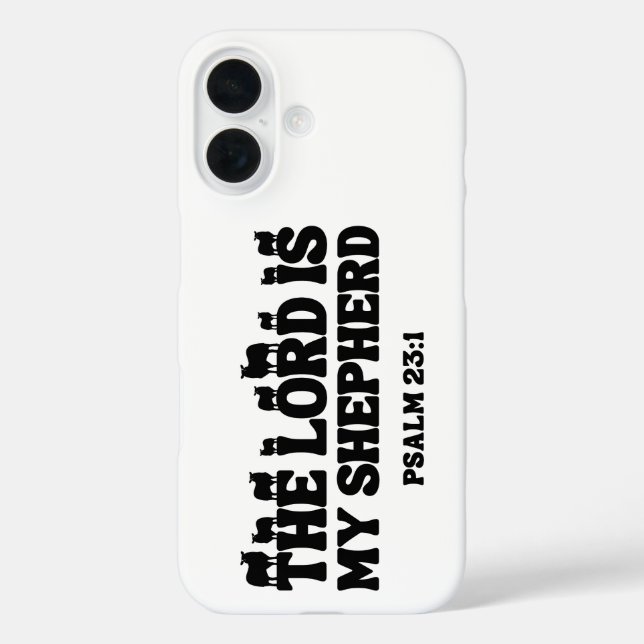The Lord Is My Shepherd – Psalm 23:1 Case-Mate iPhone Case (Back)
