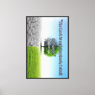 "The Lord Is My Shepherd Psalm 23:1 Inspirationa Canvas Print