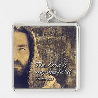 The Lord is my shepherd Psalm 23:1 Keychains