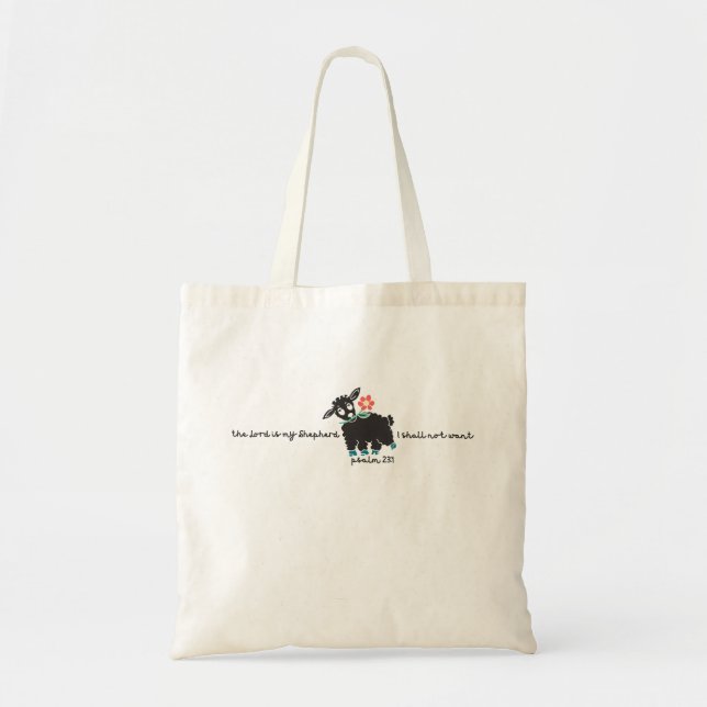 The Lord is my Shepherd Psalm 23:1 Minimalist  Tote Bag (Front)