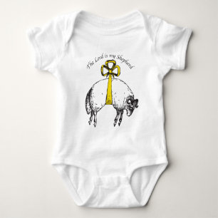 The LORD is my shepherd Psalm 23 Baby Bodysuit