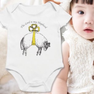 The LORD is my shepherd Psalm 23 Baby Bodysuit