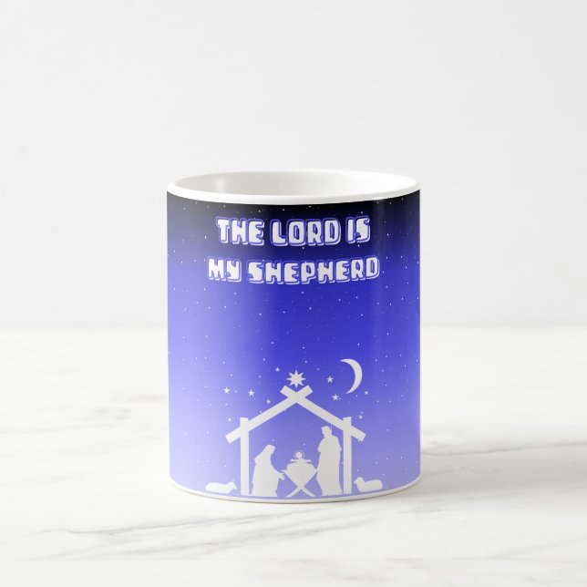 The Lord Is My Shepherd: Psalm 23 Coffee Mug (Center)