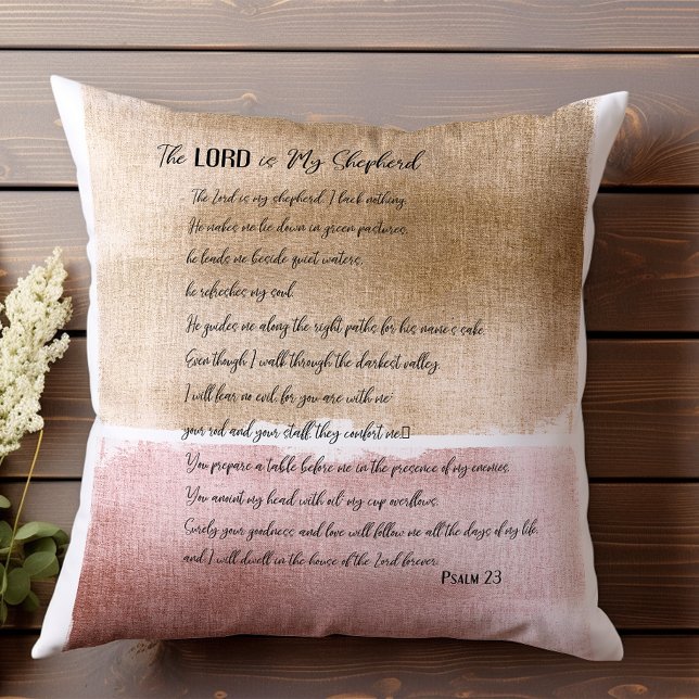 The Lord is my Shepherd Psalm 23 Cushion (Creator Uploaded)