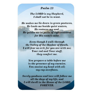 The Lord is my Shepherd Psalm 23 Flexible Magnet