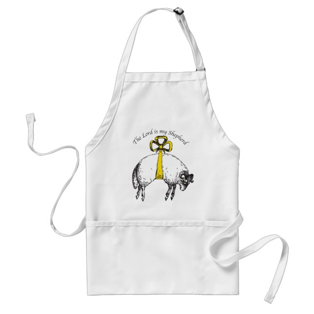 The LORD is my shepherd Psalm 23 Standard Apron (Front)