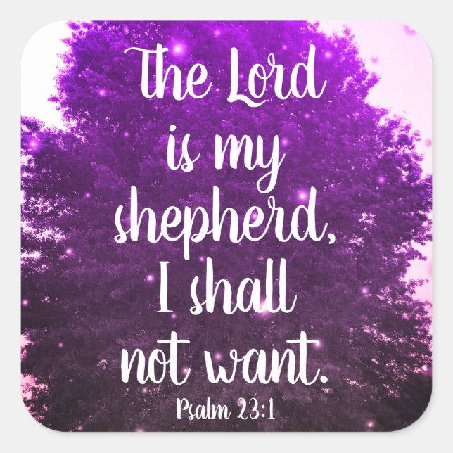 The Lord is My Shepherd Scripture Stickers (Front)