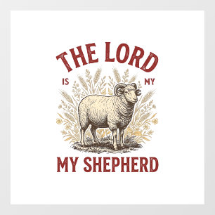 The Lord Is My Shepherd Vintage Sheep Shirt Design