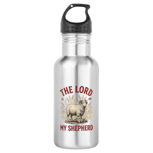 The Lord Is My Shepherd Vintage Sheep Shirt Design 532 Ml Water Bottle
