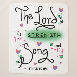 The Lord is my Song Notebook Sherpa Blanket