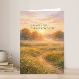 The Lord Is Near Christian Encouragement Card