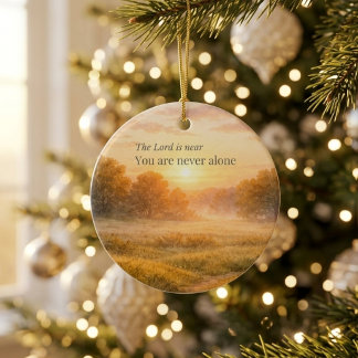 The Lord is Near Christian Faith Encouragement Ceramic Tree Decoration