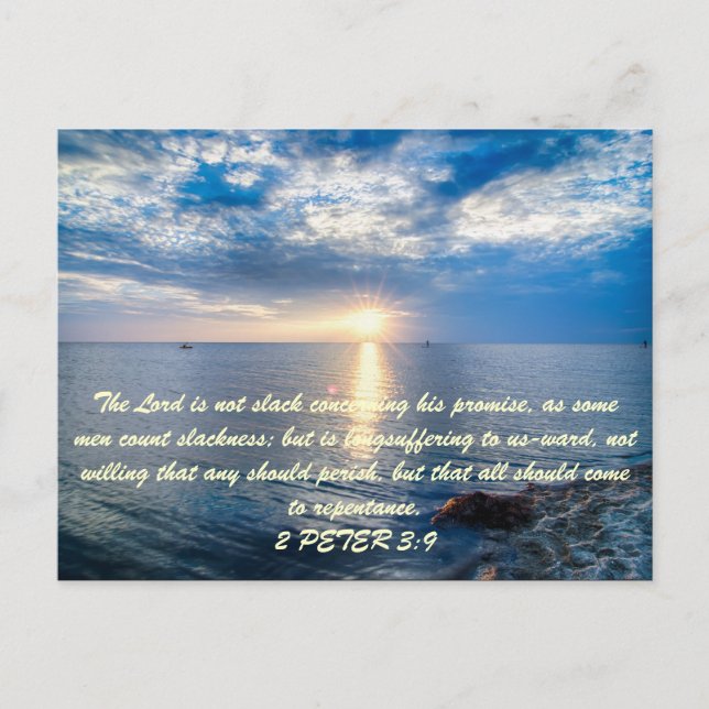 The Lord is not slack concerning his promise, as s Postcard (Front)