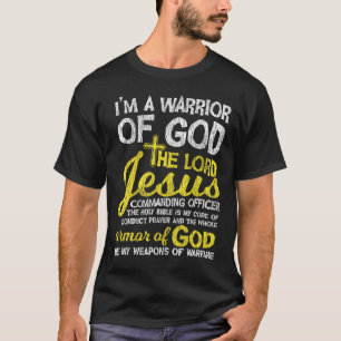 The Lord Jesus Armour Of God Cross Faith Christian T-Shirt